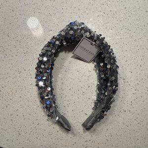 Glittering Silver Sequin Headband